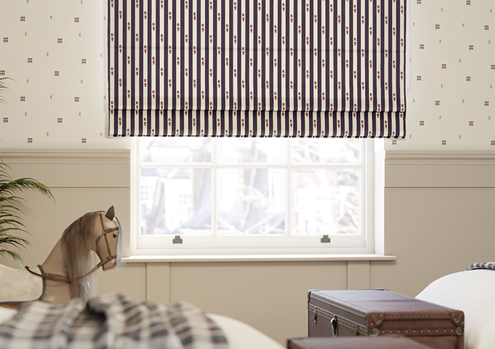 Kings Breakfast, Stripe Prince - Roman Blind - Image 5
